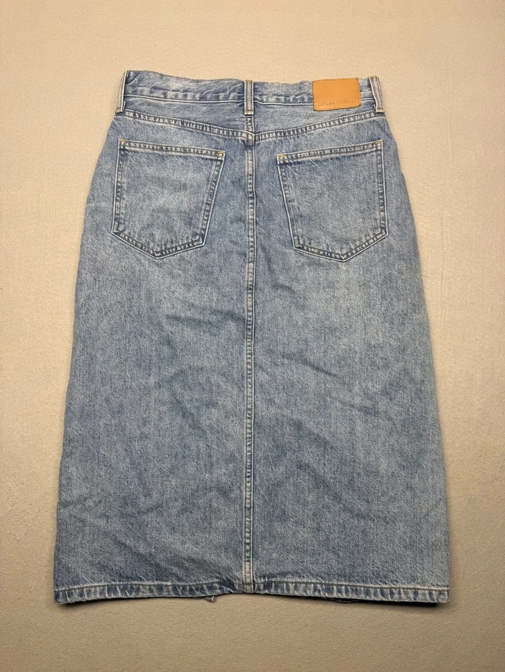 Denim Forum The '90s Halle Skirt Women 29 Light Blue Denim